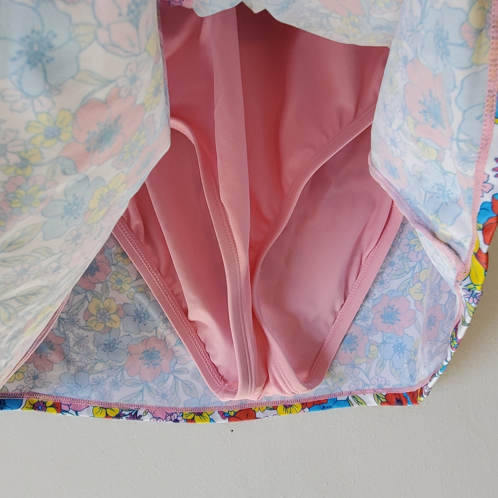 New Womens Draper James RSVP Floral Multicolor One Piece Swimsuit Beach Pool NWT - Picture 5 of 13